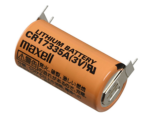 マクセル　円筒形二酸化マンガンリチウム電池「CR」　端子付き　CR17335A VOW-T12